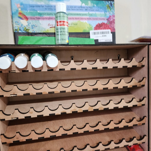 Craft Paint - 2oz bottle - storage rack - SVG