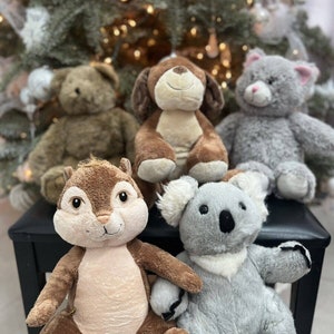 Build A Bear BAB Workshop Brown Teddy Bears Plush Animal Lot Of 5