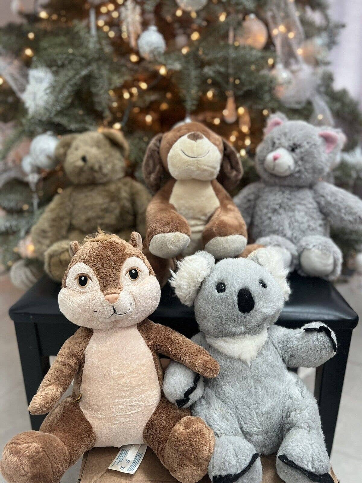 Build A Bear BAB Workshop Brown Teddy Bears Plush Animal Lot Of 5