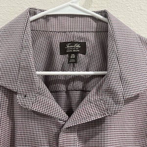Tasso Elba Long Sleeved Button Front Shirt Men&#39;s Size XXL Checked