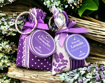 Lavender flowers sachets Keychains from Provence