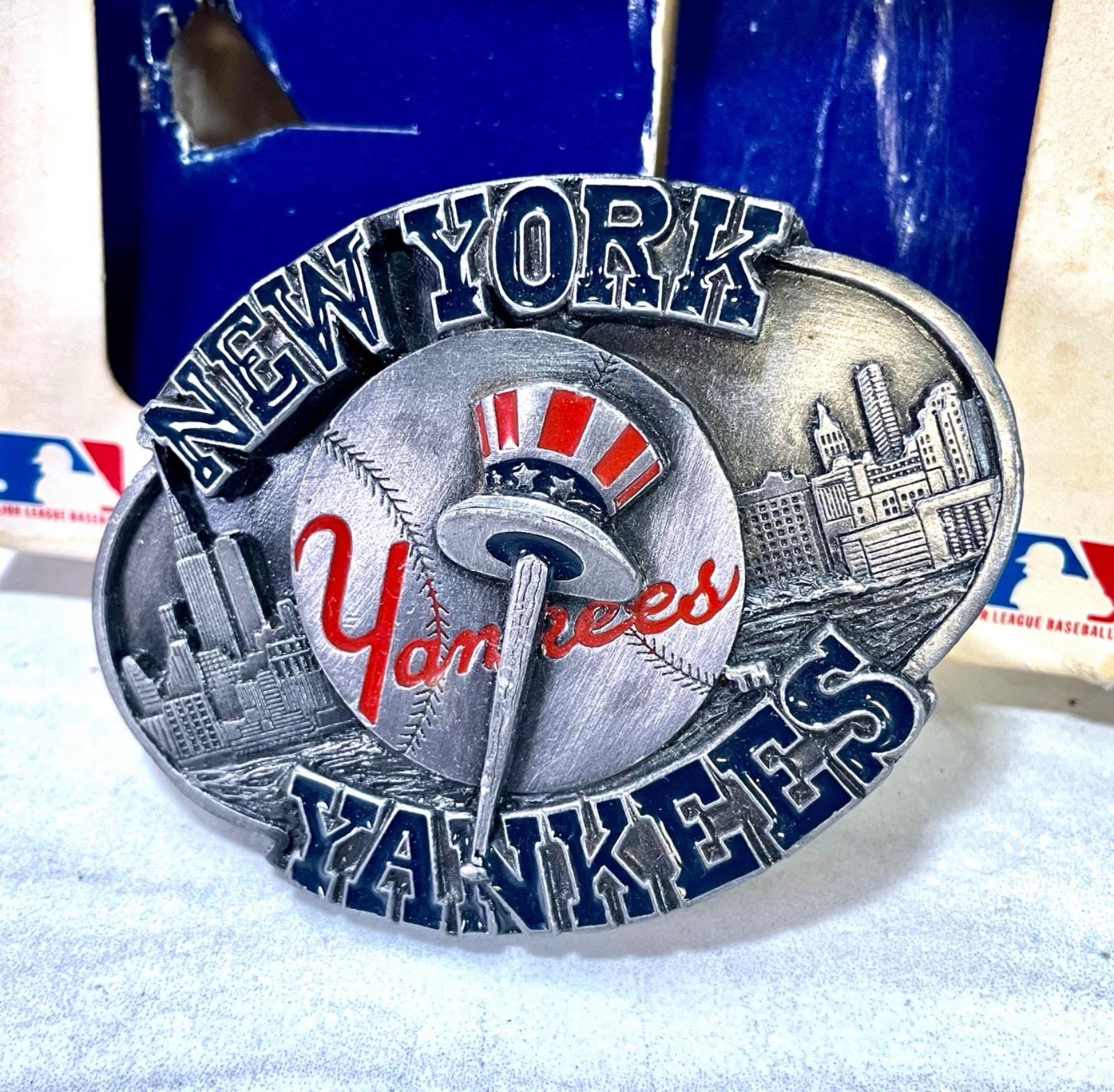 New York Yankees Belt Buckle - Etsy