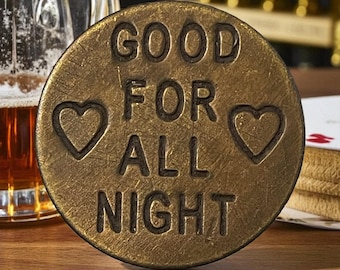 【最終値下げ】NICENESS FAT SNN COIN CASE Fat Ann's Saloon- Vintage Antiqued Brass Brothel Token- - Etsy