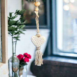 Hanging Braid Rope Hammered Heart Soap Handmade in France