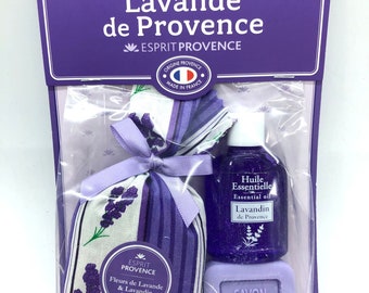 Lavender Soap from Provence / Lavender Essential Oil / Bag of Lavender Flowers MADE IN FRANCE