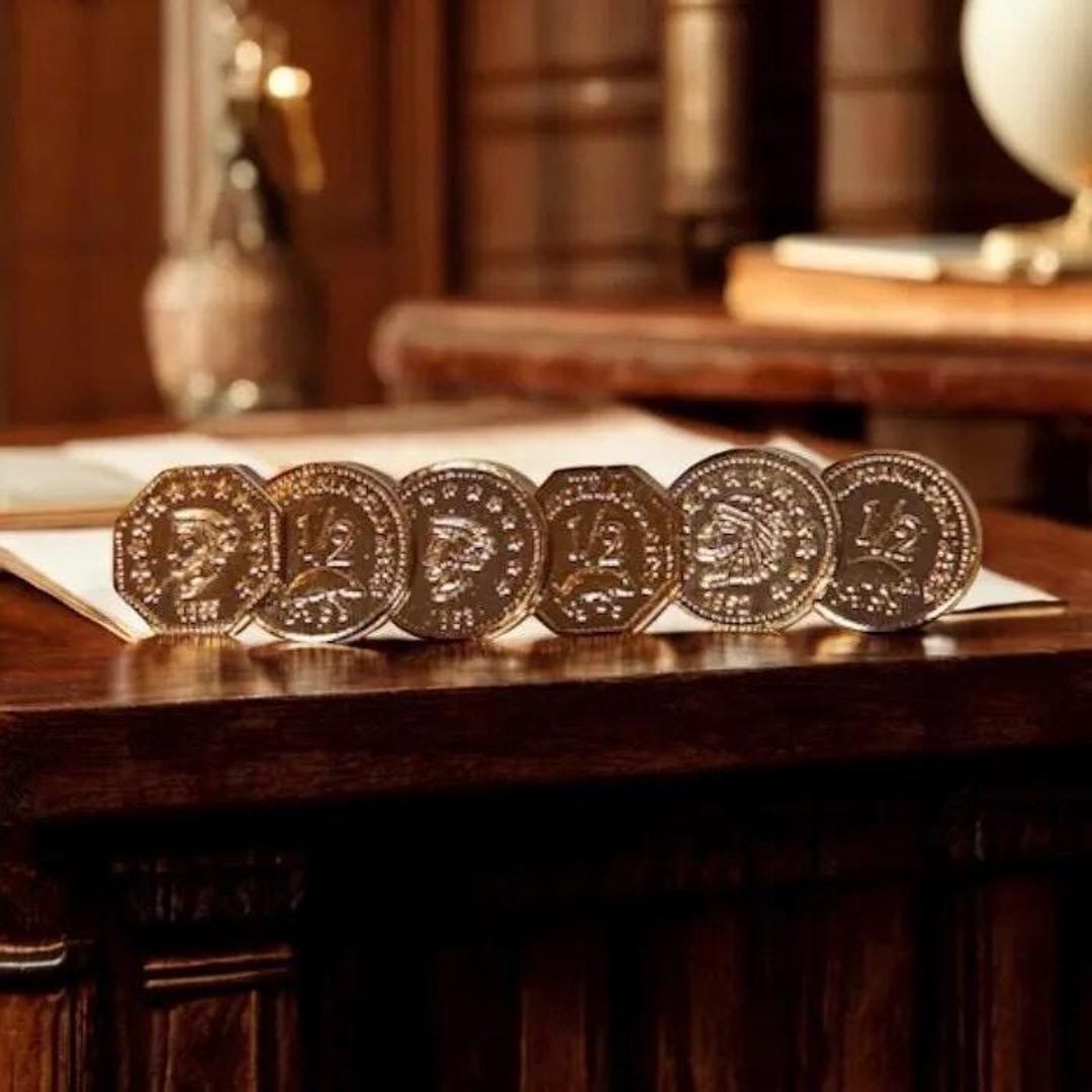 Mini Coin Set California Territorial 24K Gold Platted Mini Coin Set - Etsy