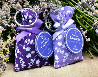 2 bolsitas de flores de lavanda Llaveros de Provenza