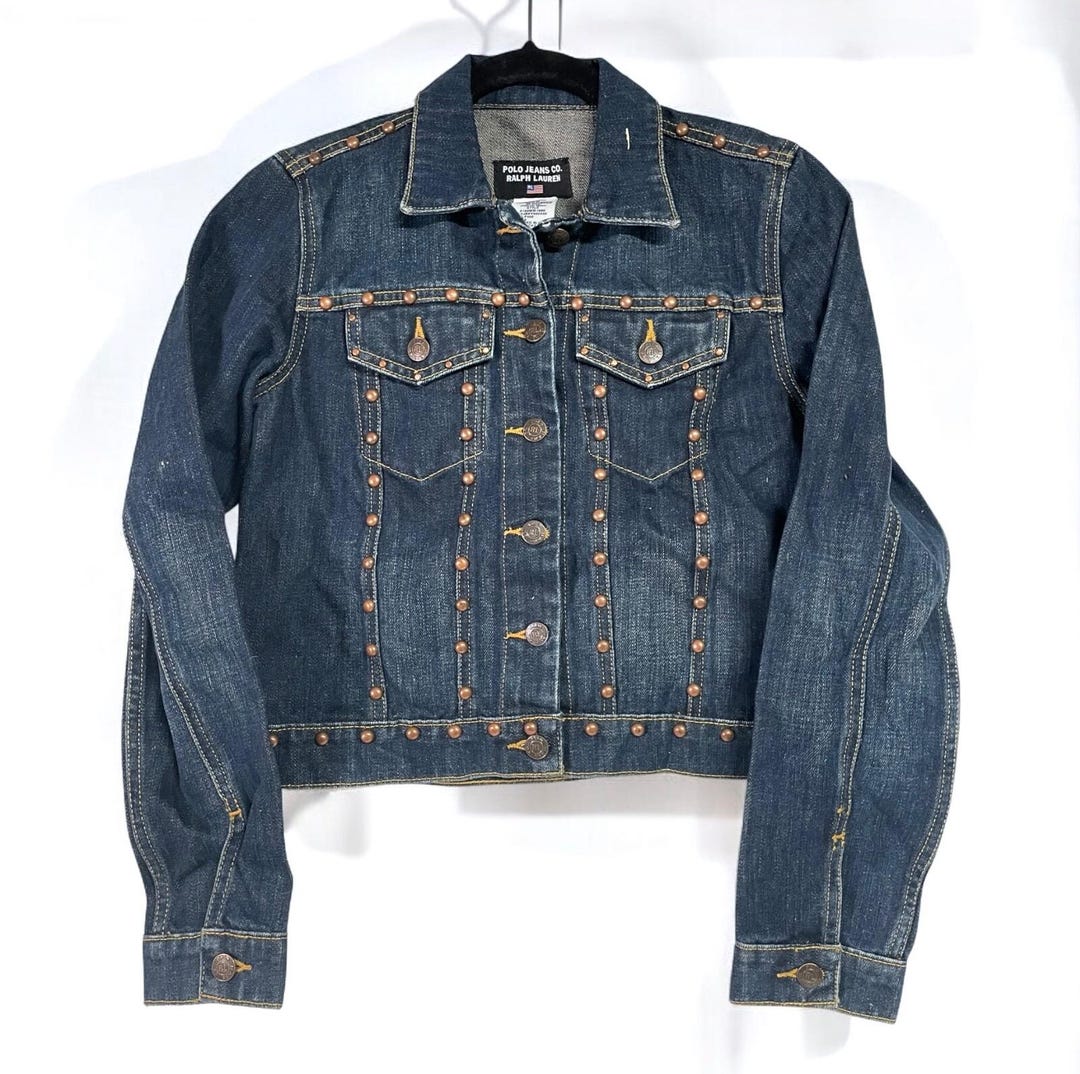 Vintage Polo Jeans Co. Ralph Lauren Denim Jacket Womens Size S - Etsy
