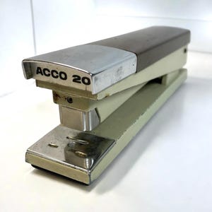 Vintage Stapler Brown Acco 20 - Retro Office Made in USA