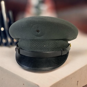 Vintage 1966 US Army Wool Service Cap: Vietnam War Era, Sz 6 5/8