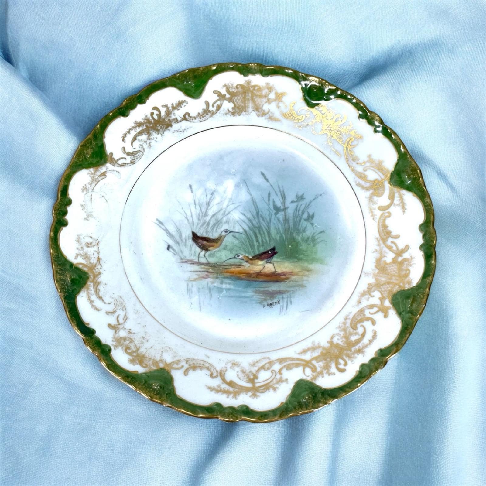Limoges Plates Hand Painted With Gold Trim - Etsy