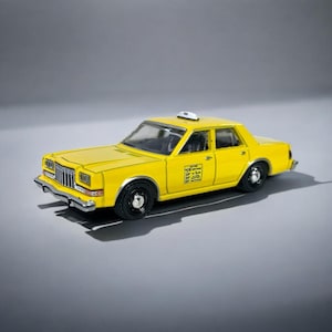 TELMA & LOUISE Movie Greenlight 1984 Dodge Diplomat Taxi Diecast Model Car 1/64