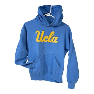 Vintage UCLA Bruins Royal Blue Knights av Bruin Basic Threads tröja storlek Large Ungdom