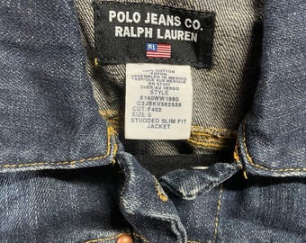 Vintage Polo Jeans Co. Ralph Lauren Denim Jacket Womens Size S - Etsy