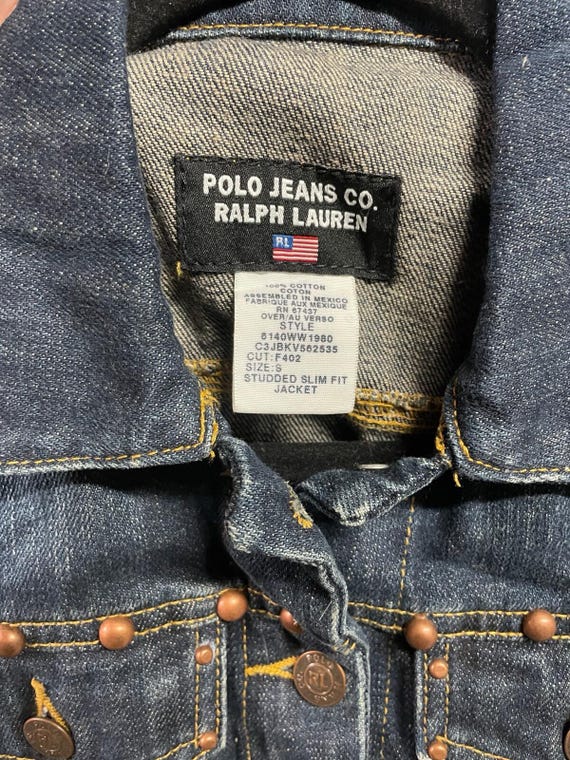 POLO JEANS CO. RALPH LAUREN デニムジャケット Vintage Polo Jeans Co. Ralph Lauren Denim Jacket Womens Size S - Etsy