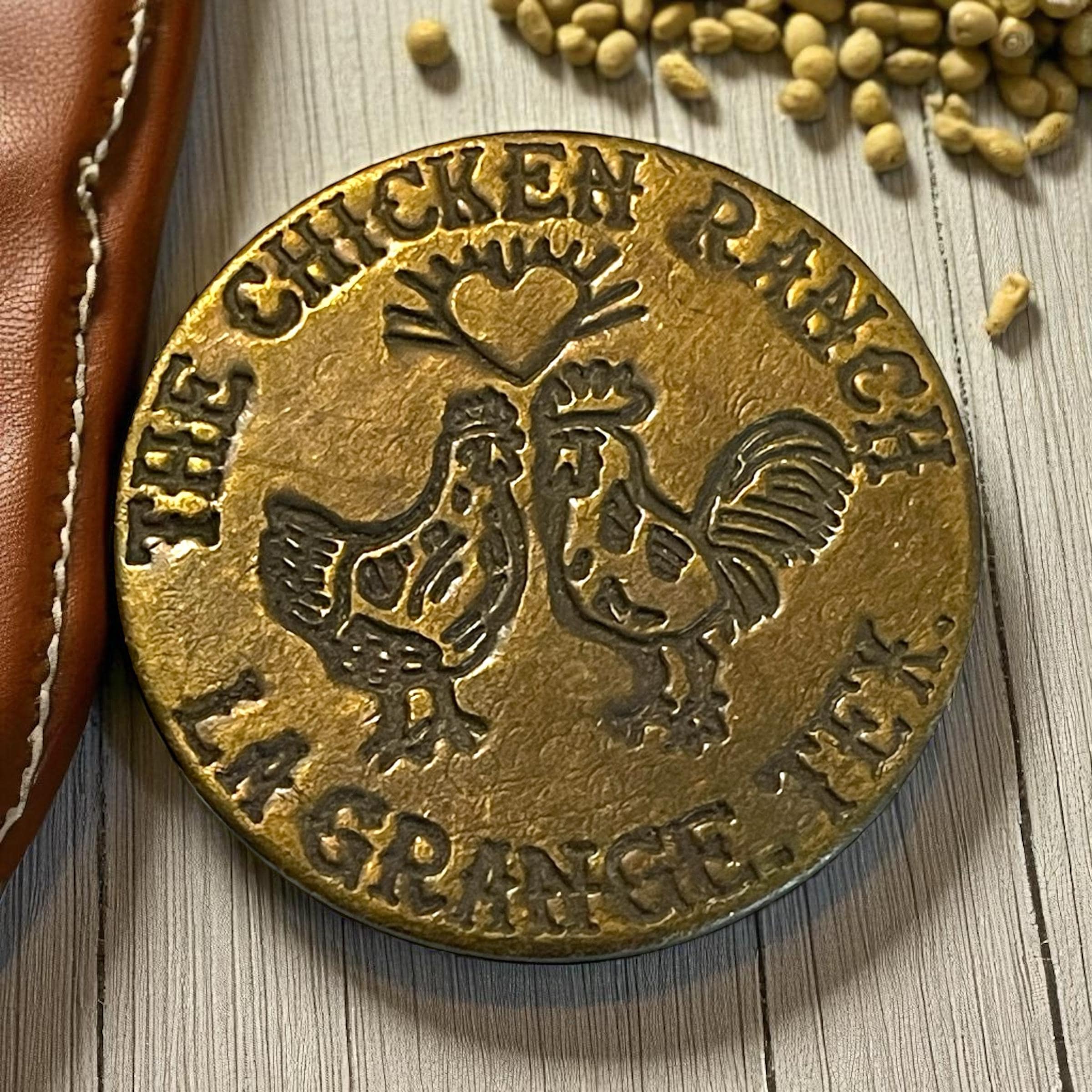 Old West the Chicken Ranch Saloon Brothel La Grange, Texas TOKEN