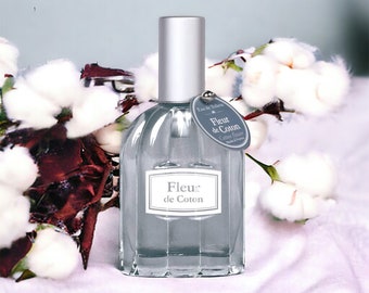 French COTTON FLOWER Eau De Toilette Spray Floral Spring Perfume Natural