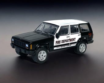 JEEP Cherokee US Secret Service 2000 – Modèle Réduit Greenlight 1:64 – Police – Neuf Sous Blister