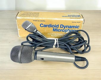 Vintage Realistic Cardioid Dynamic Microphone, model number 33-1071
