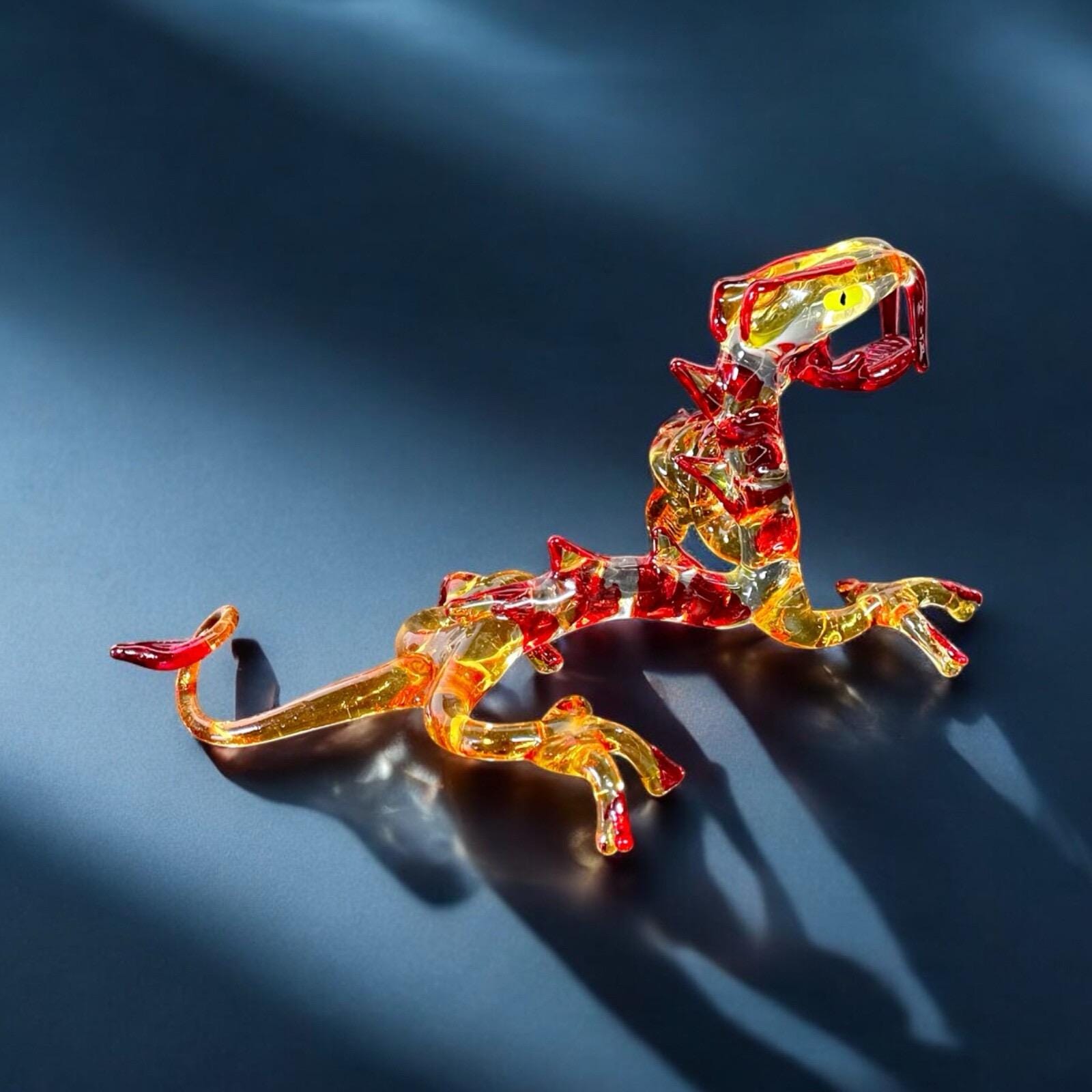 Chinese Glass Blown Dragon - Etsy