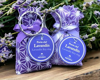 2 bolsitas de flores de lavanda Llaveros de Provenza
