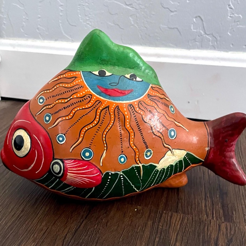 Clay Fish Sculpture - Etsy