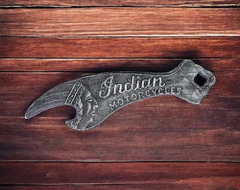 Indiase motorfiets flesopener Americana antieke stijl
