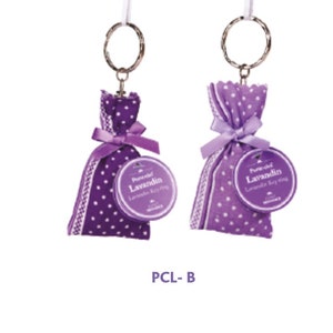 2 Lavender flowers sachets Keychains from Provence