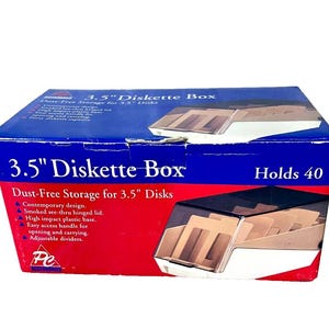 Vintage PC-tillbehör P11003 Gemini III 3,5" diskettförvaringslåda