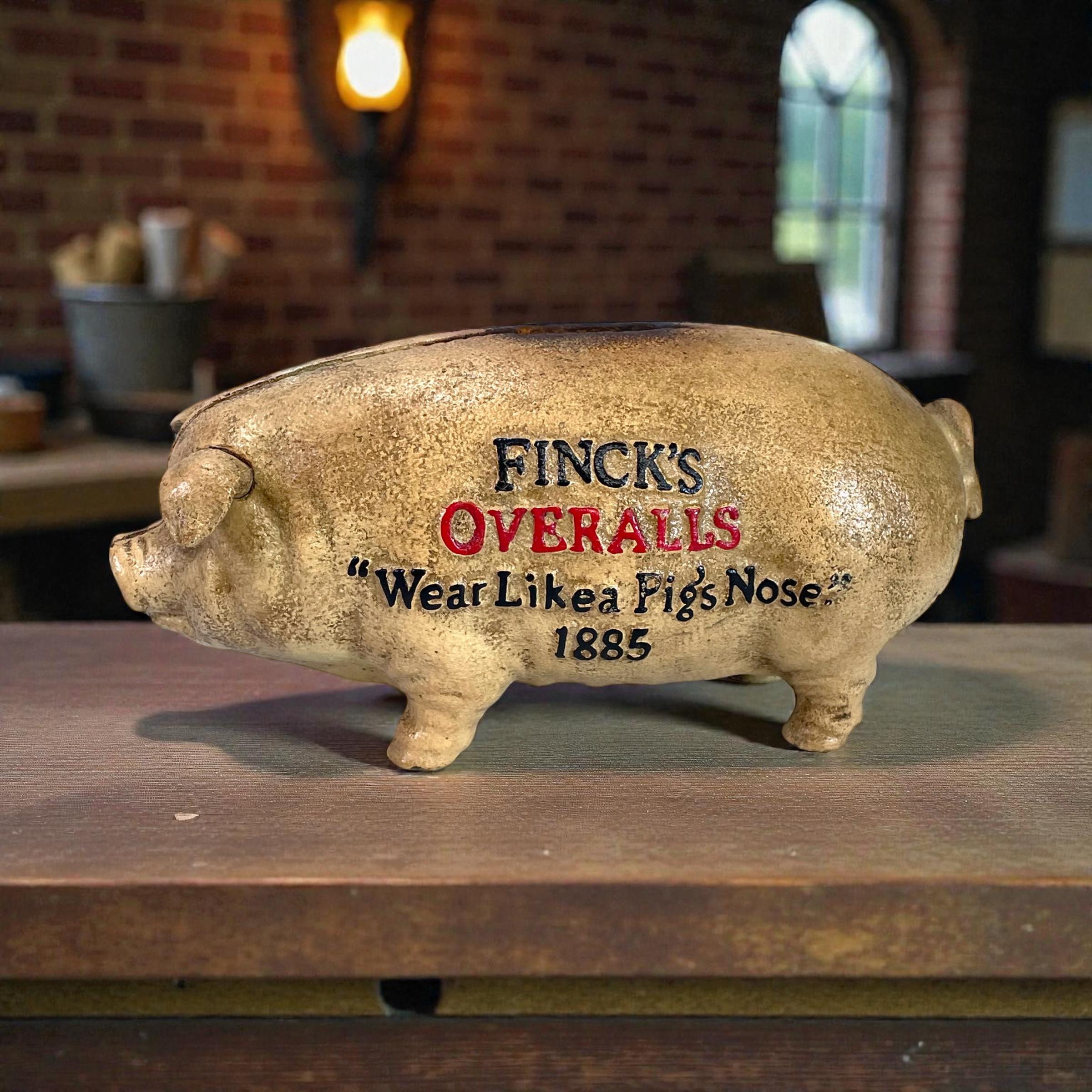 Cast Iron Pig Bank - Etsy