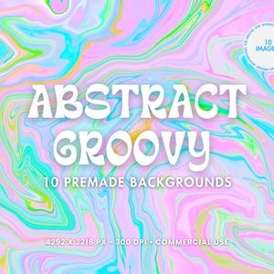 10 Abstract Backgrounds, Digital Paper, Digital Backgrounds, Background Clipart, Background Abstract, Groovy Backgrounds, Abstract Clipart