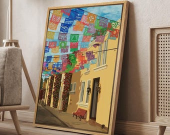Mexico Wall Art Print • San José del Cabo Street Scene