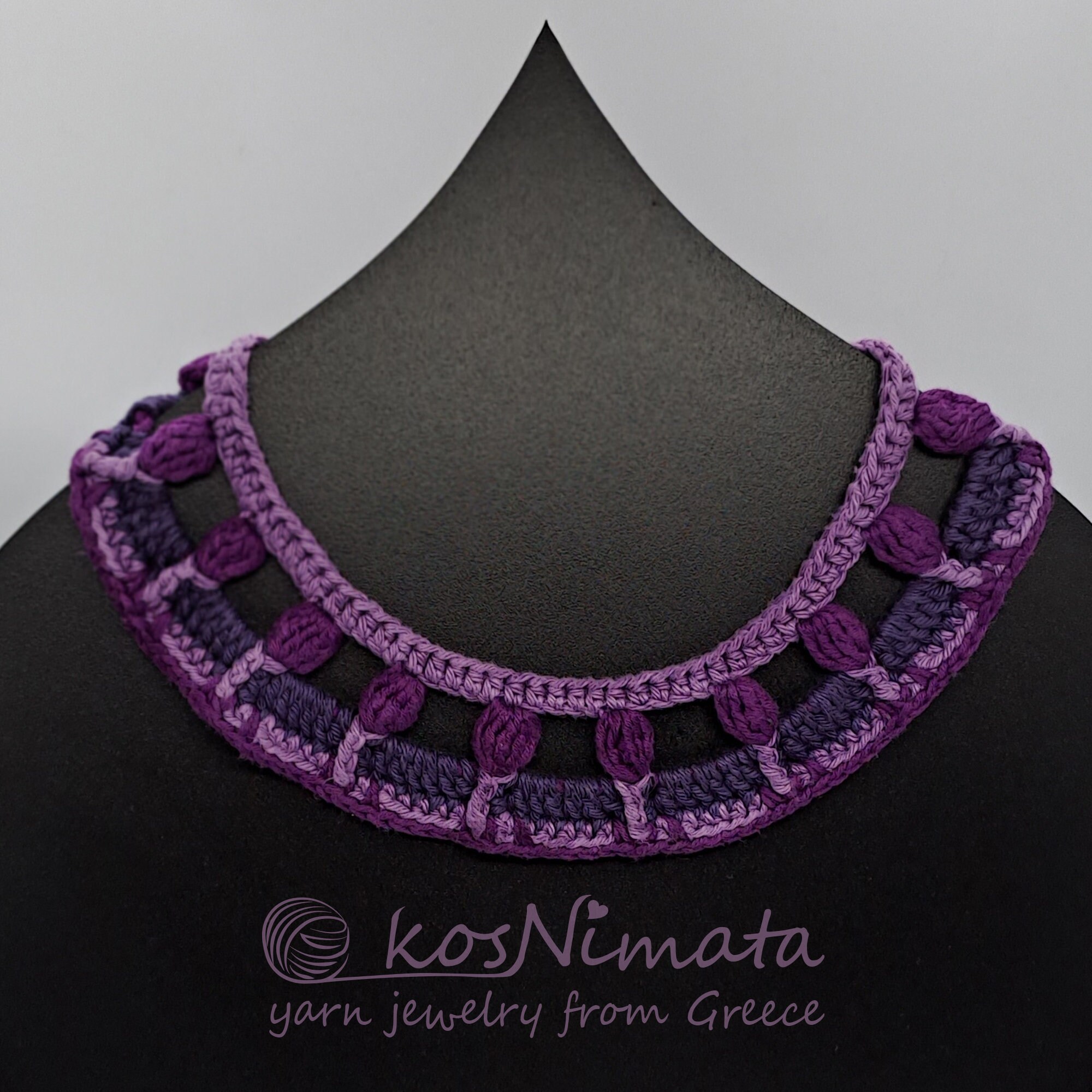 Purple Crocet Necklace