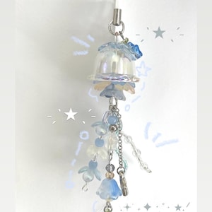 Blue Jellyfish Keychain/Phone charm | handmade