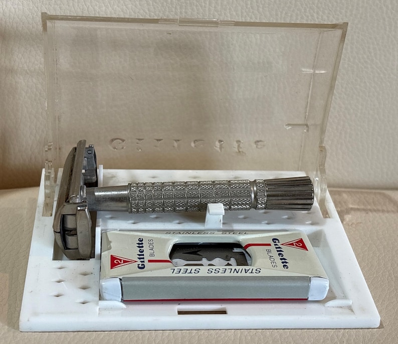 Gillette Ss Razor Vintage Gillette Stainless Steel Razor With Original Case - Etsy