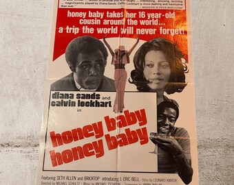 洋楽 Honey Baby, Honey Baby Soundtrack 1975 Honey Baby Honey Baby LP RCA APL1 0994 Soundtrack Album - Etsy