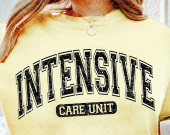 Intensive Care Svg Png, ICU-verpleegkundige Svg, Critical Care RN T-shirt Svg-bestand knippen, verpleegkundige digitale download, ICU-shirt Dtf-ontwerp downloaden