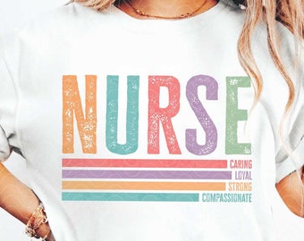 Retro nurse png, vintage nurse png, teacher life png, nurse clipart, nurse sublimation, registered nurse png instant digital download