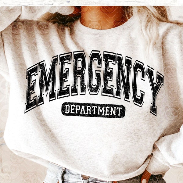 Emergency Department SVG PNG, ER Nurse Svg, emergency room, Nursing T-shirt svg cut file, Medical Healthcare svg, Emergency png Sublimation