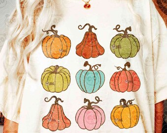 Fall Pumpkins PNG, Retro Fall Png Sublimation, Pumpkin Season png, Pumpkins, Cozy Season Sweatshirt png, Hello Pumpkin T-shirt png Design
