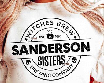 Sanderson Sisters SVG PNG - Brewing Company | Hocus Pocus | Halloween Cricut Cutting File Silhouette Cameo T-Shirt iron on DTF sublimation
