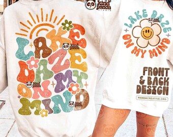 See Benommenheit in meinem Kopf, Blumen Retro Sommer SVG PNG, See T-Shirt Vorderseite Rückseite Sublimation, trendige Urlaub svg Schnittdatei