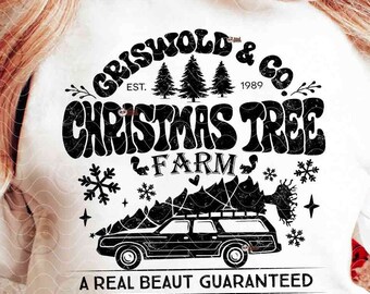 Griswold's Christmas Tree Farm SVG PNG DXF, Funny Christmas Shirt Design, Griswold Sublimation, Christmas Vacation Cut File, DtF Transfer