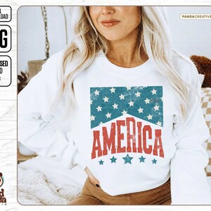 Retro America Png, 4th Of July PNG, 4th Of July Sublimation Design, Vintage America Png, Patriotic Png, Cowboy America png Digital Download