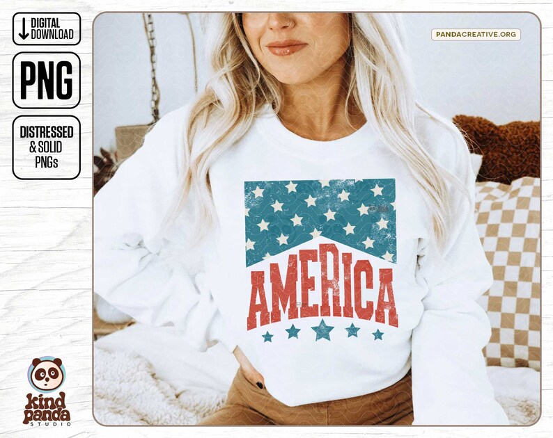 Retro America Png, 4th Of July PNG, 4th Of July Sublimation Design, Vintage America Png, Patriotic Png, Cowboy America png Digital Download