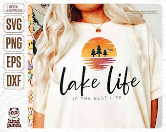 Lake Life SVG PNG, Letnia koszula Lake png Sublimacja, Lake Days svg, jest najlepszym życiem, Lake Vibes svg, Lake svg Plik do cięcia, Pobieranie cyfrowe