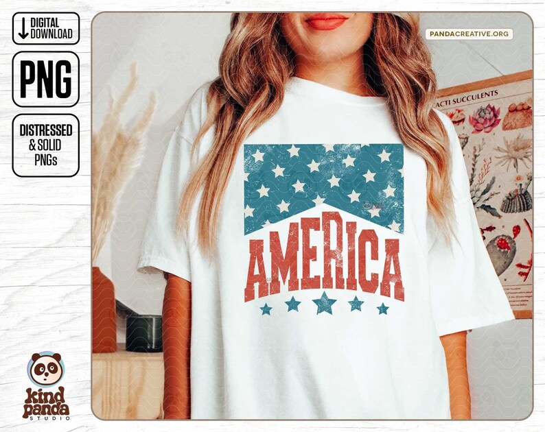 Retro America Png, 4th Of July PNG, 4th Of July Sublimation Design, Vintage America Png, Patriotic Png, Cowboy America png Digital Download