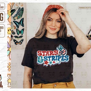 Stars and Stripes PNG Sublimation File, Distressed Retro America png, 4th Of July png, Trendy USA Shirt png Digital Download Vintage USA png