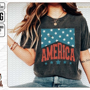 Retro America Png, 4th Of July PNG, 4th Of July Sublimation Design, Vintage America Png, Patriotic Png, Cowboy America png Digital Download