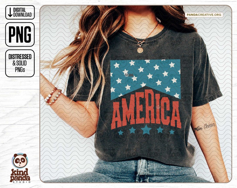 Retro America Png, 4th Of July PNG, 4th Of July Sublimation Design, Vintage America Png, Patriotic Png, Cowboy America png Digital Download
